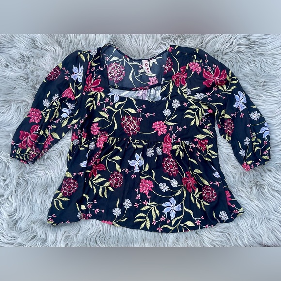 Anthropologie DOLAN Cherie Silky Babydoll Top Shirt Large - Picture 6 of 8